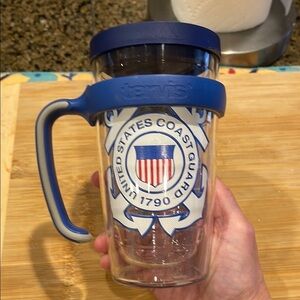 Tervis Gray and Blue Coffee Tumbler Kitchen Essential